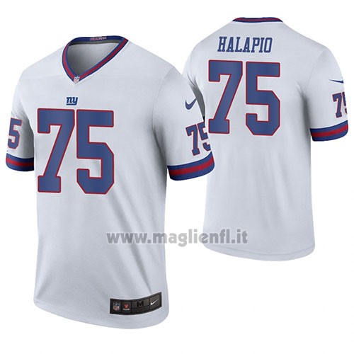 Maglia NFL Legend New York Giants Jon Halapio Bianco Color Rush